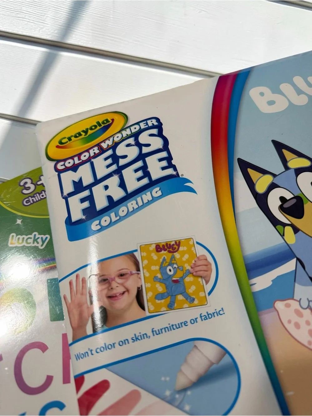 NWT Kids Craft Bundle Bluey Coloring & Rainbow Scratch Books